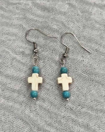 17  α  σκουλαρικια σταυροι μπλε (1)